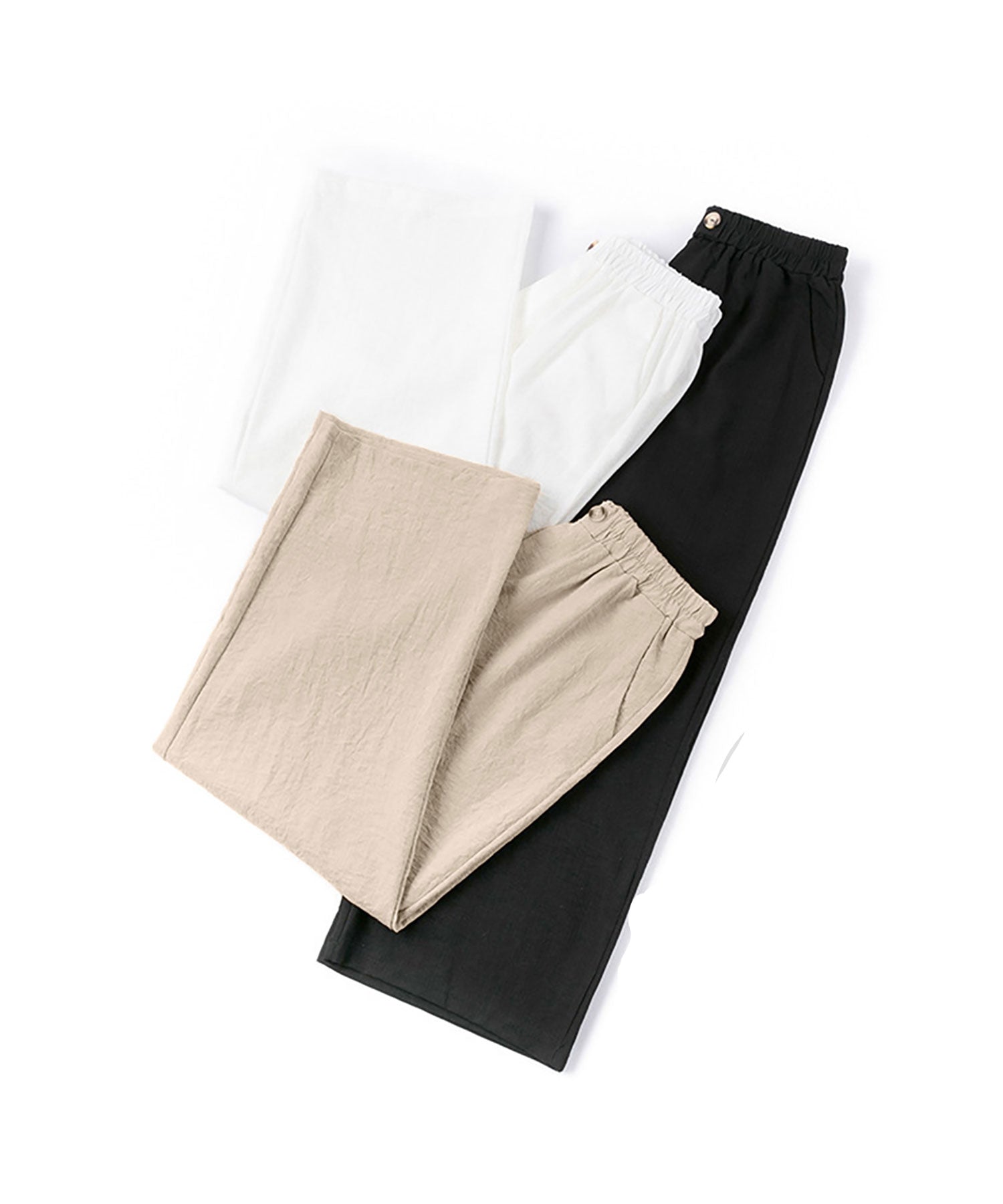 ニナエリナ Nina et Lina ワイドパンツ （ホワイト） ホワイト