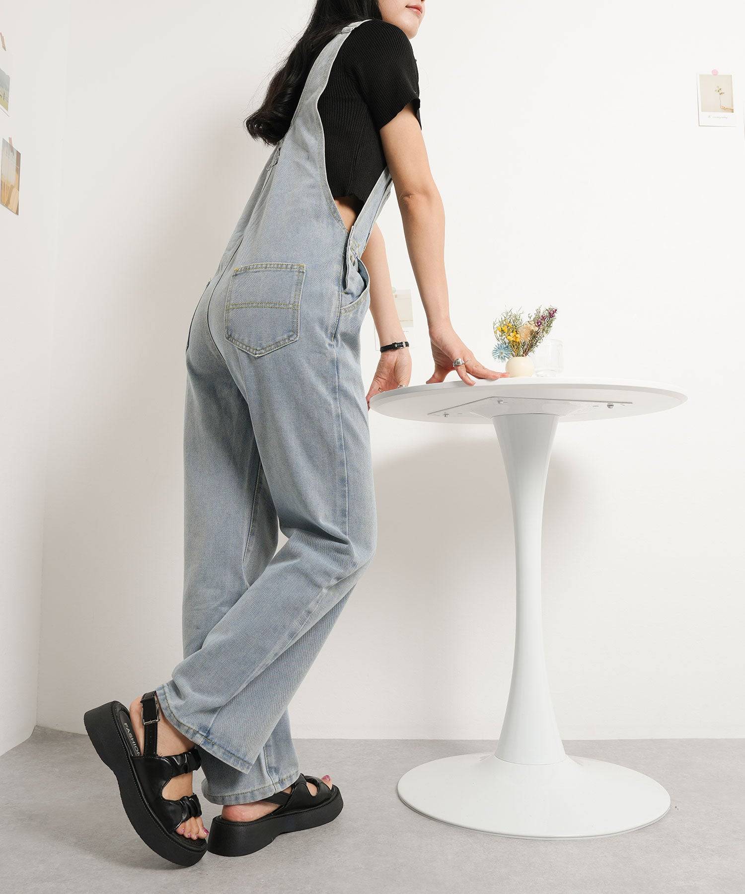 ニナエリナ Nina et Lina デニムサロペット （ブルー） ブルー