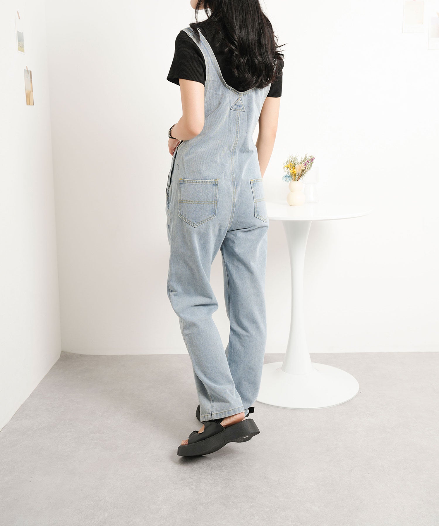 ニナエリナ Nina et Lina デニムサロペット （ブルー） ブルー