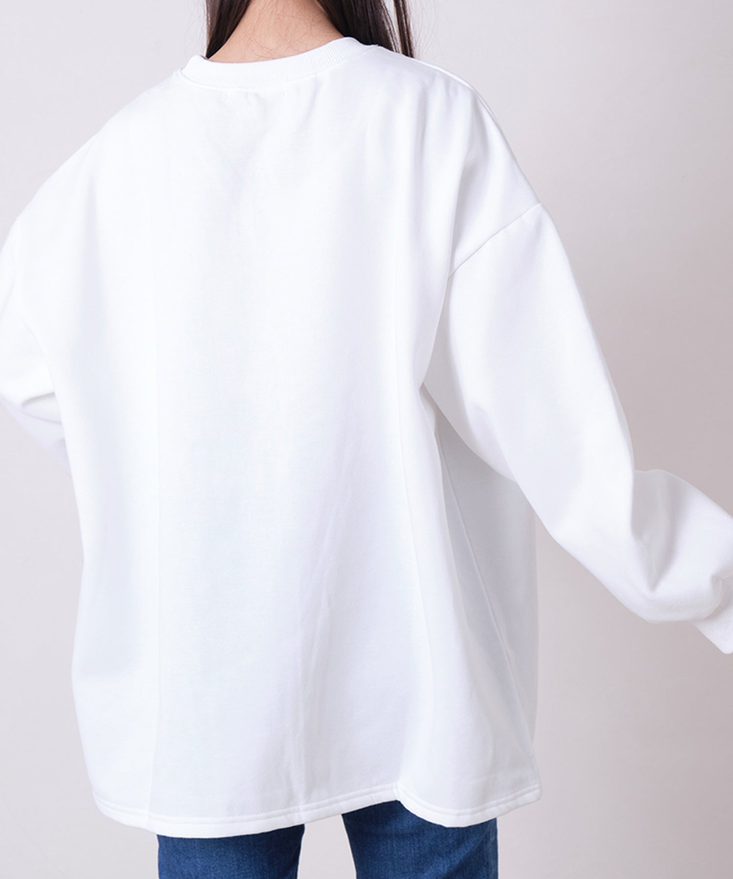 ニナエリナ Nina et Lina 裏起毛ドロップショルダートレーナー （モカベージュ） モカベージュ