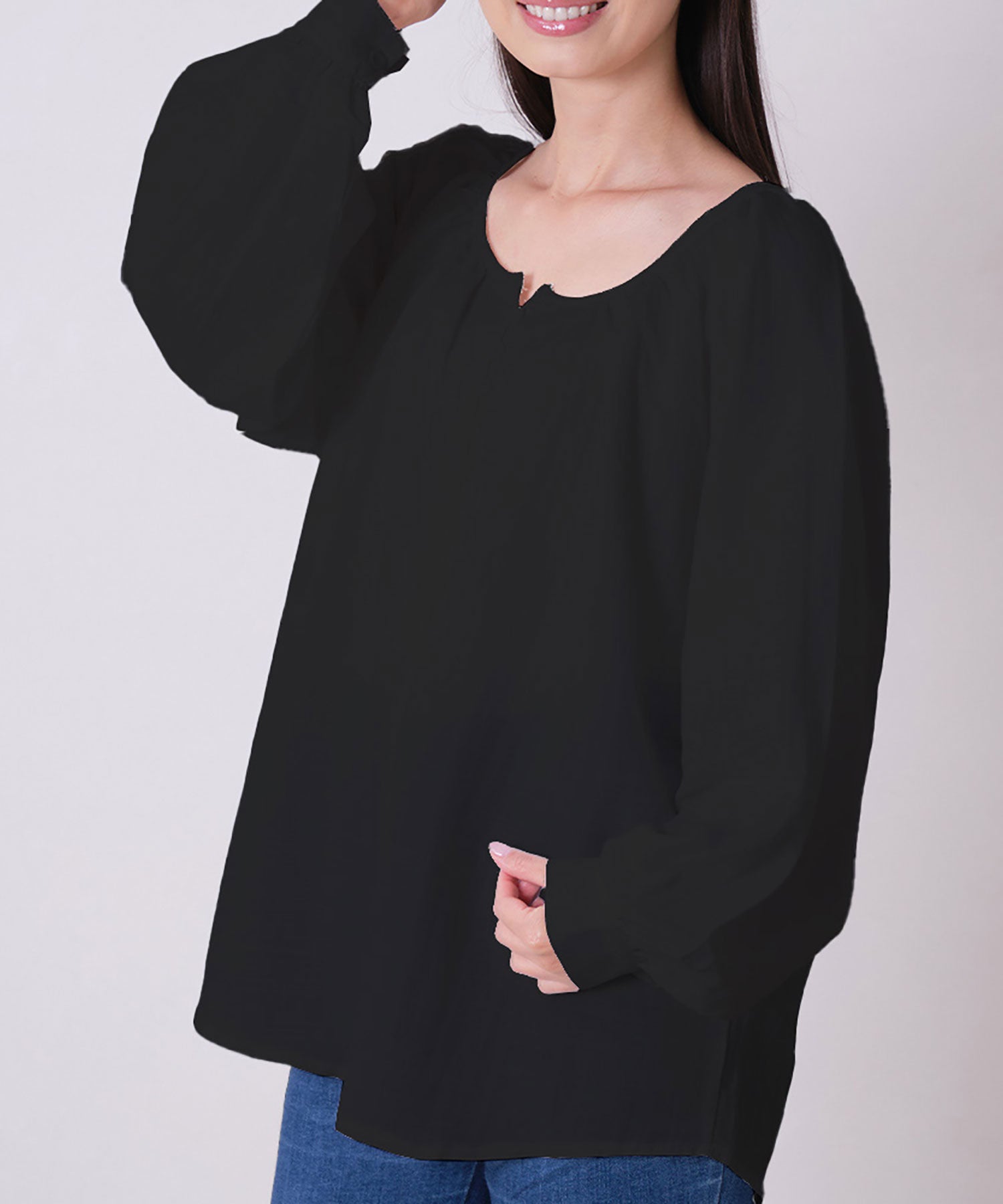 ニナエリナ Nina et Lina ブラウス （ブラック） ブラック