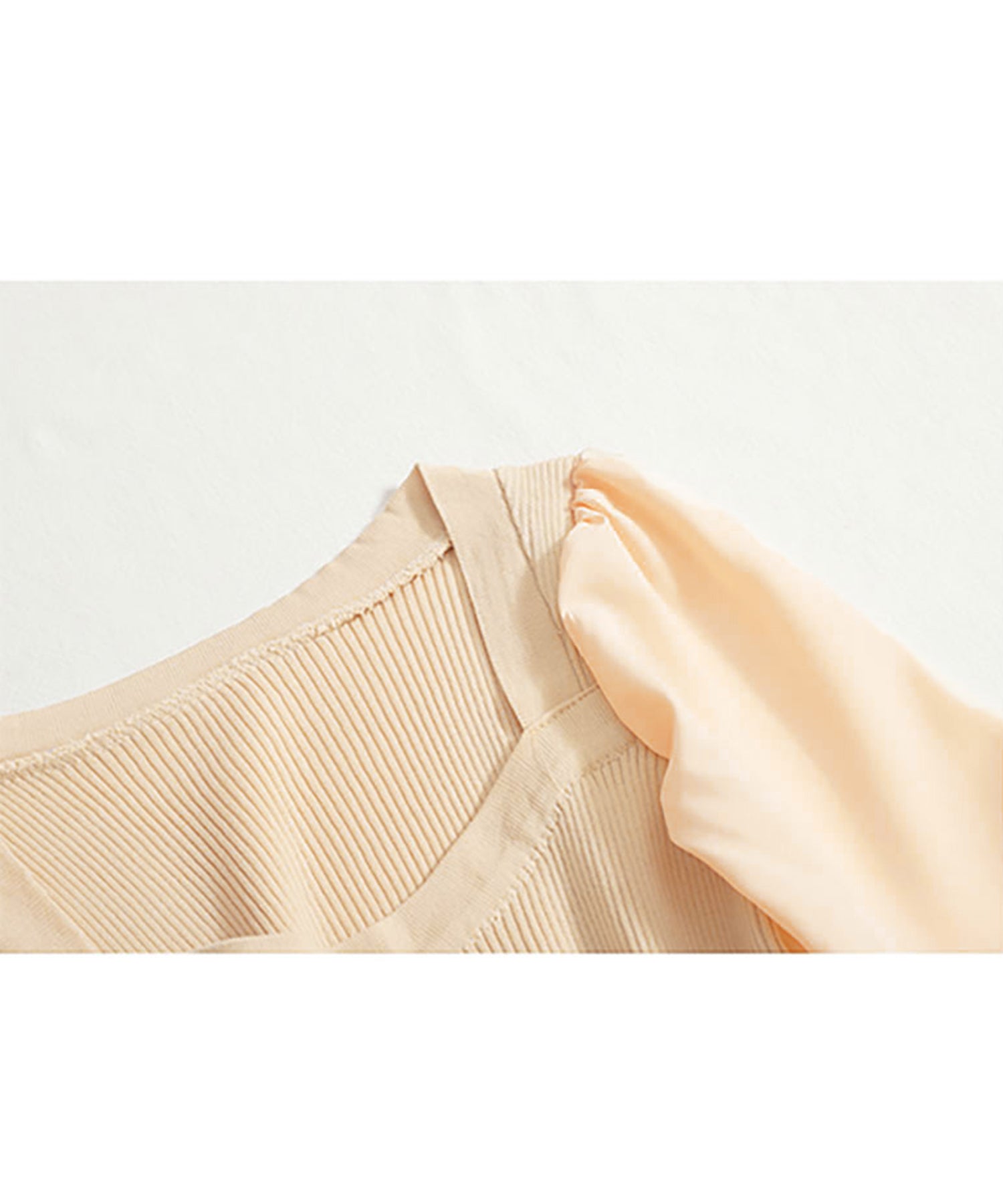Nina et Lina Mixed Material Chiffon Summer Knit