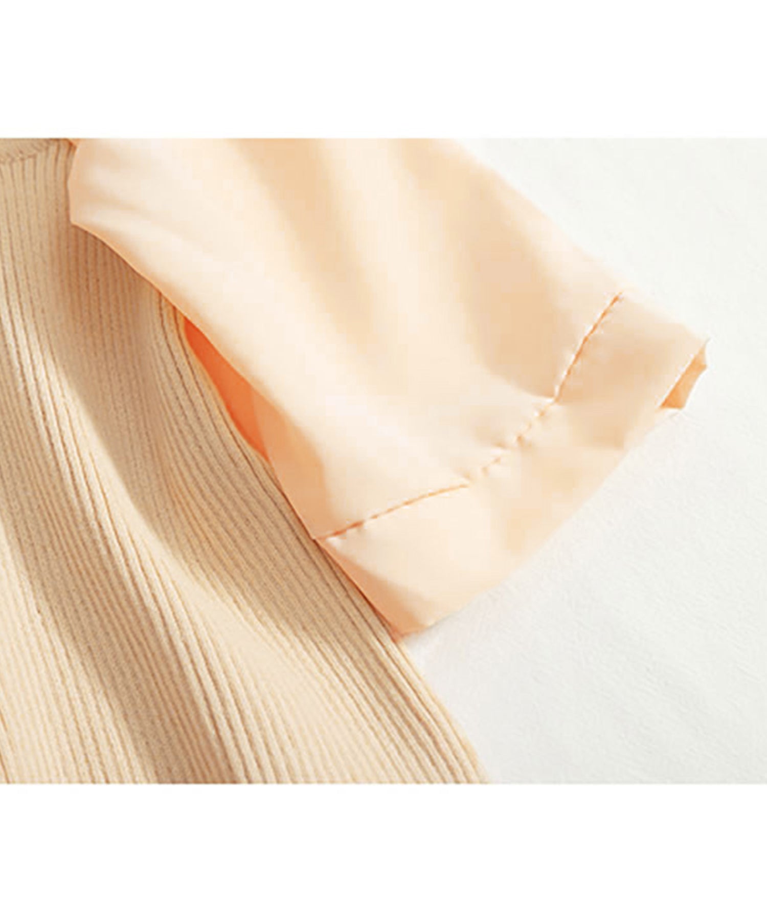 Nina et Lina Mixed Material Chiffon Summer Knit