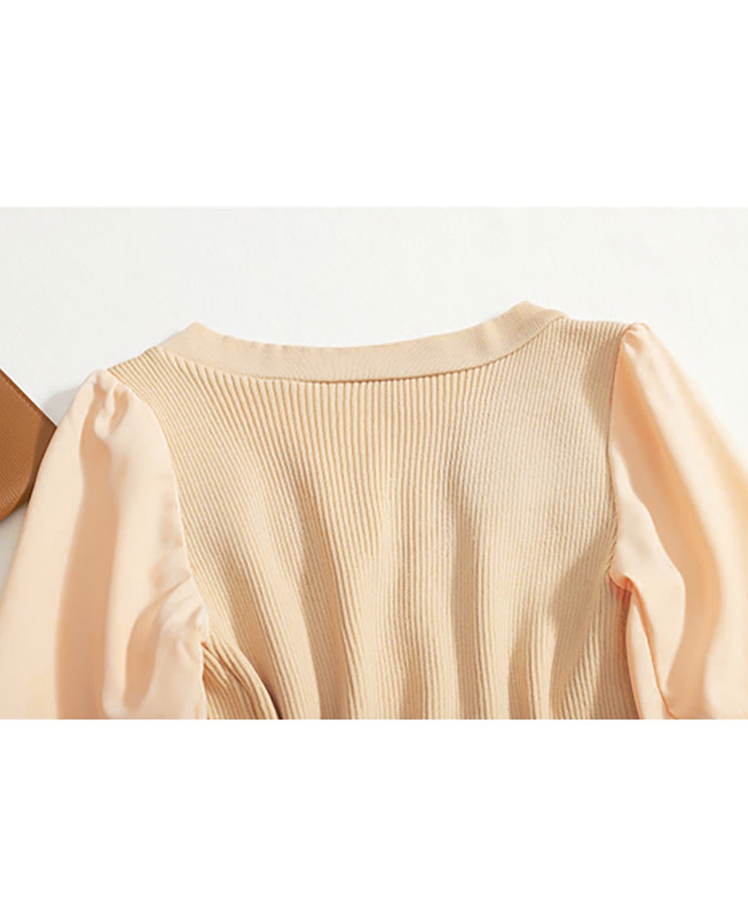Nina et Lina Mixed Material Chiffon Summer Knit