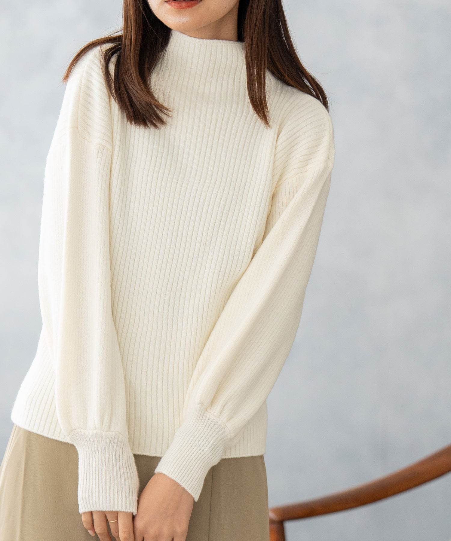 ニナエリナ Nina et Lina プチハイネックニット （ホワイト） ホワイト