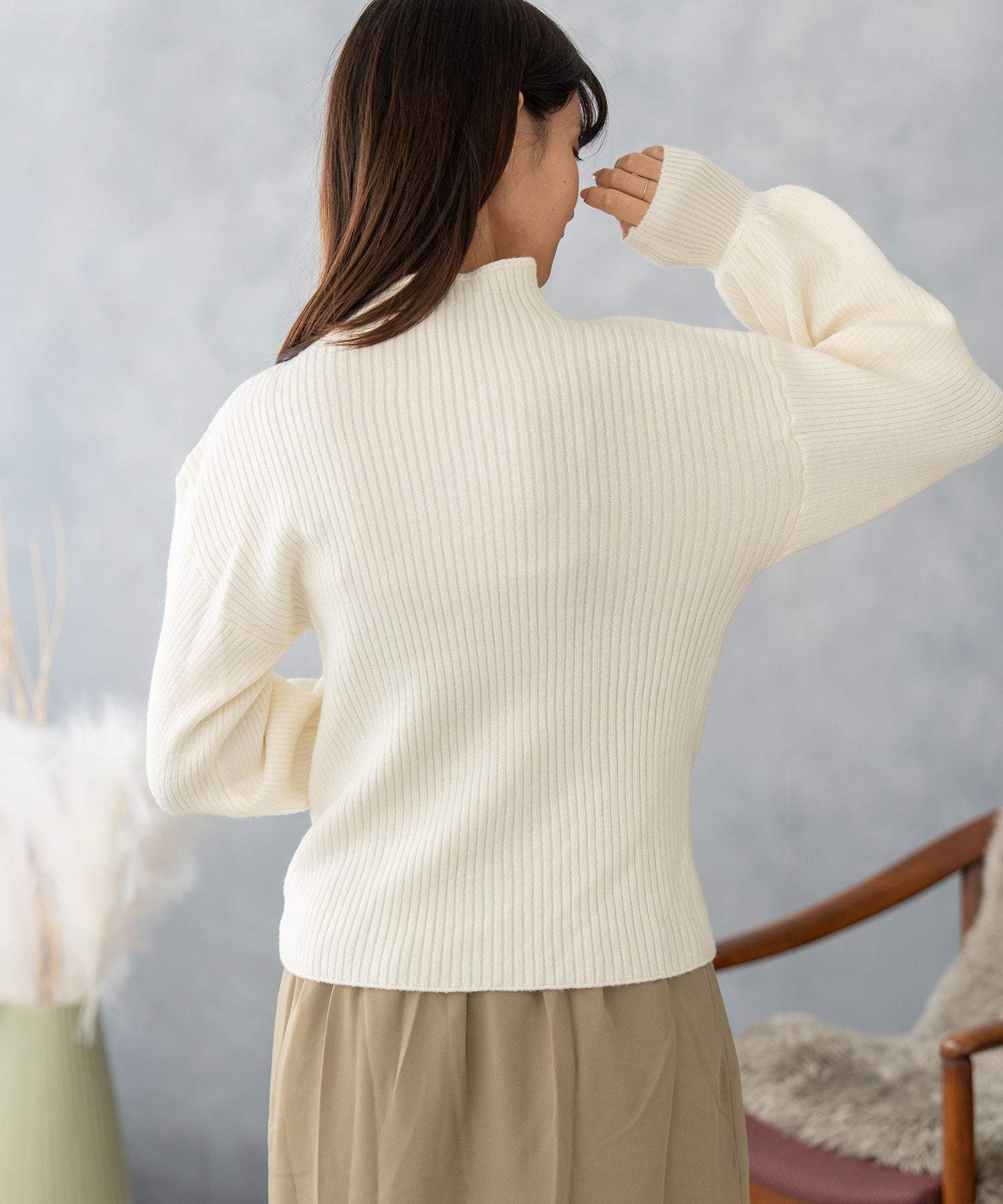 ニナエリナ Nina et Lina プチハイネックニット （ホワイト） ホワイト