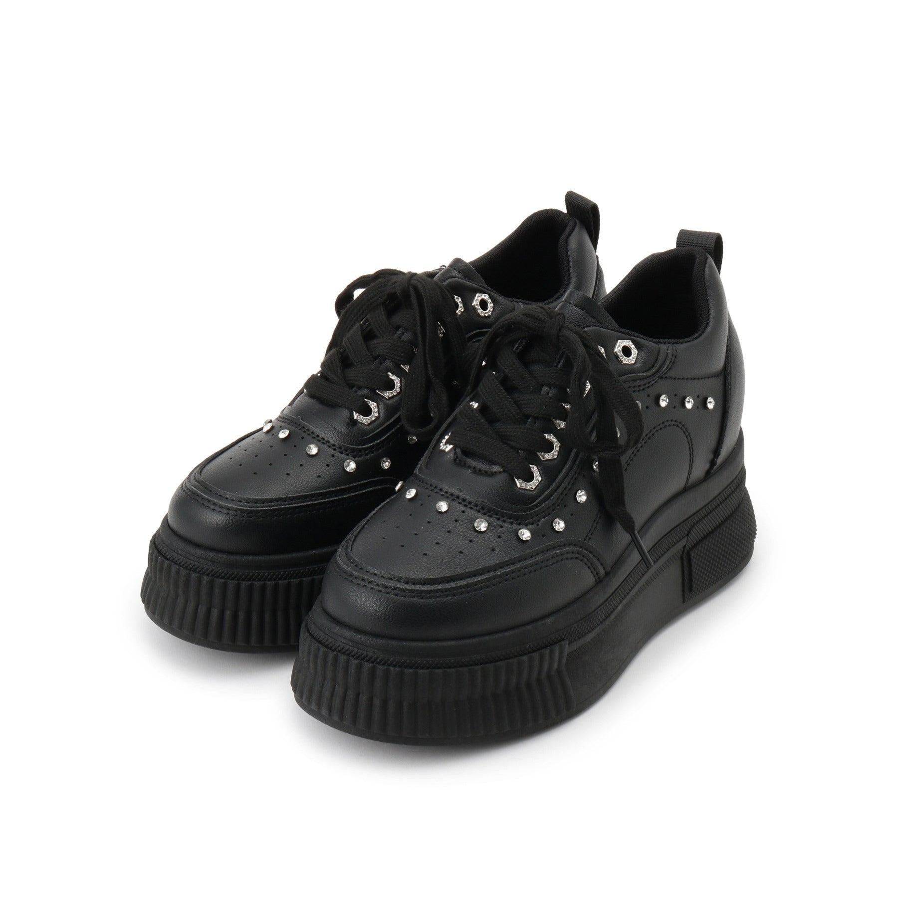 CS T&P csT&P 輕量厚底運動鞋，後跟鑲有水鑽