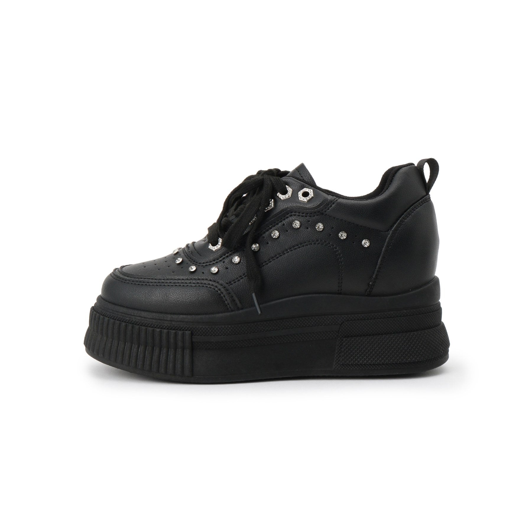 CS T&P csT&P 輕量厚底運動鞋，後跟鑲有水鑽