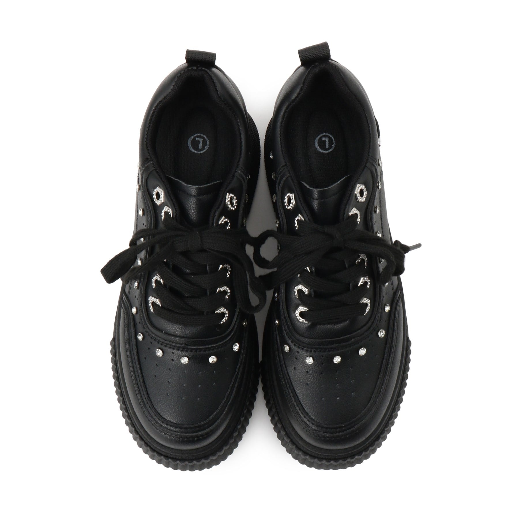 CS T&P csT&P 輕量厚底運動鞋，後跟鑲有水鑽