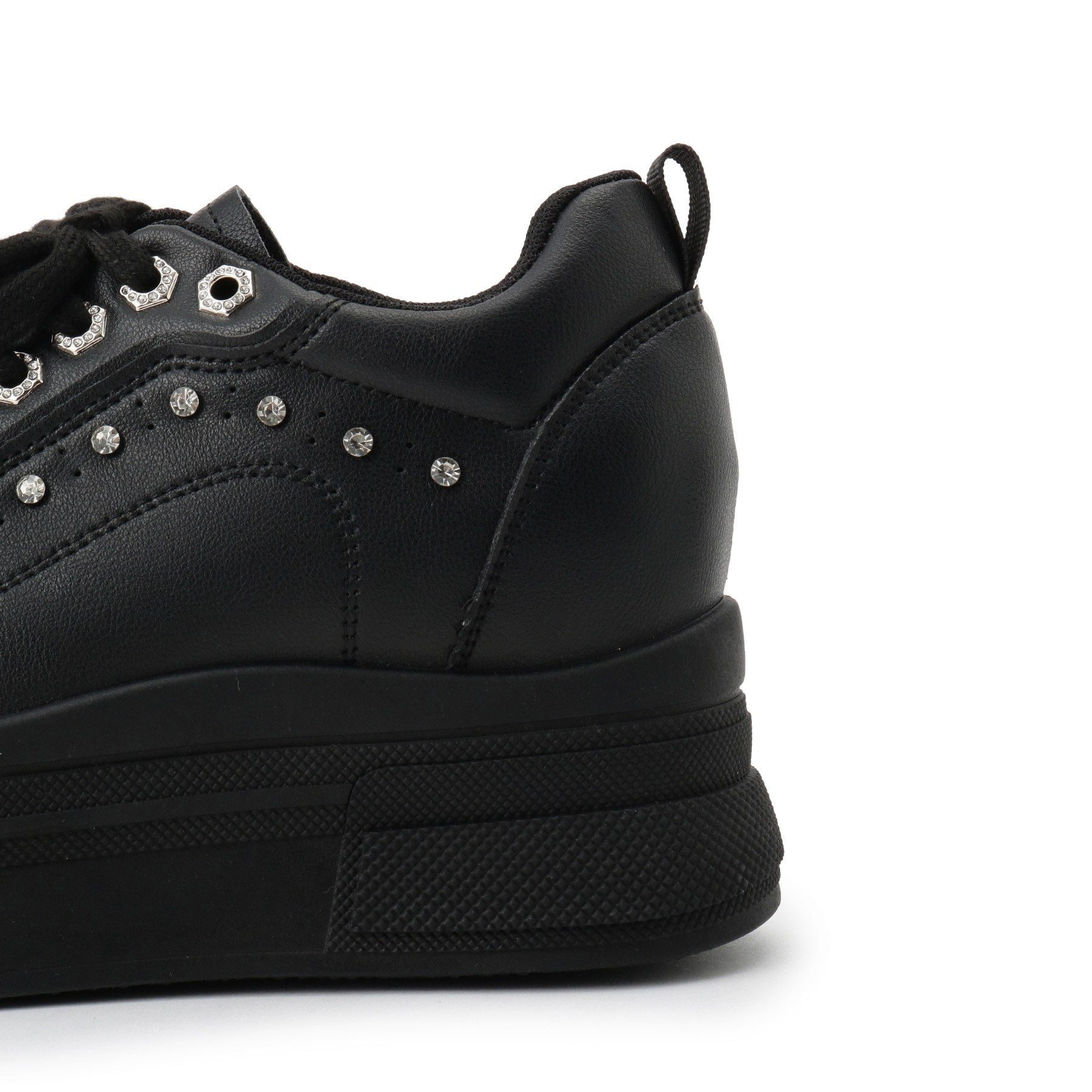 CS T&P csT&P 輕量厚底運動鞋，後跟鑲有水鑽