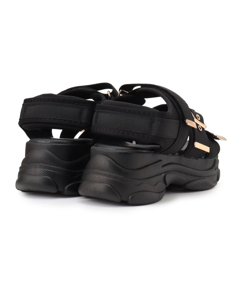 シーエス ティーアンドピー csT&P 軽量厚底ソール ゴールドベルトスポーツサンダル （アイボリー(004)） アイボリー(004)