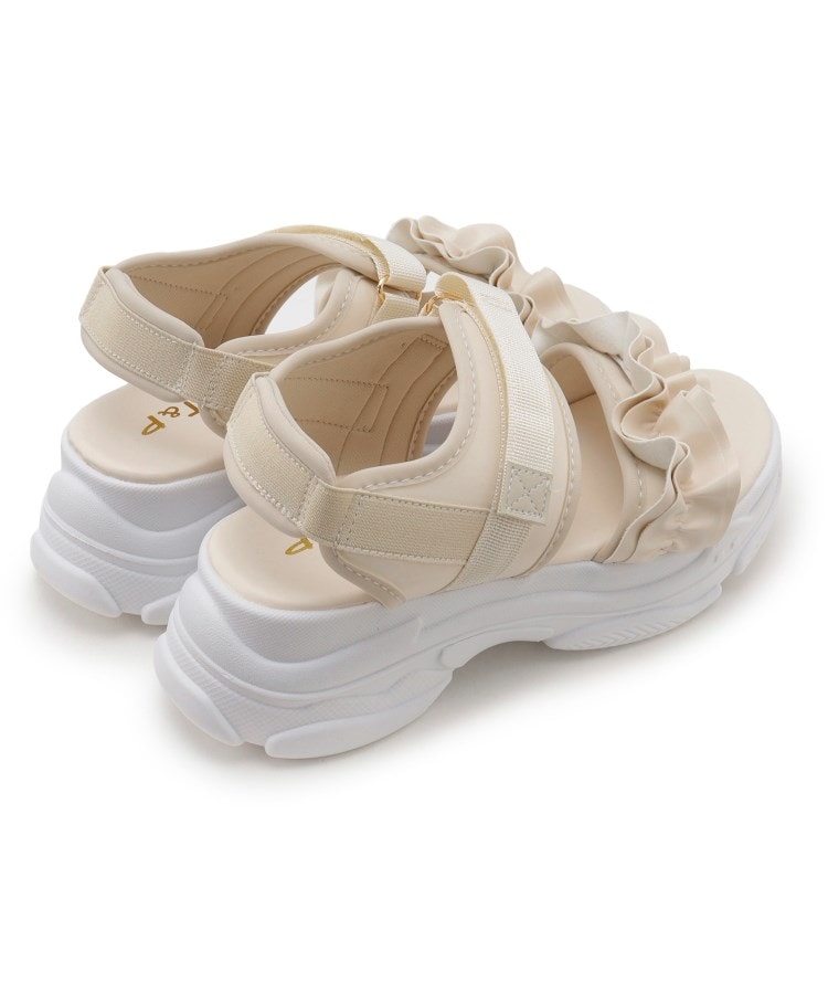 シーエス ティーアンドピー csT&P 厚底フリルスポサン （ホワイト(001)） ホワイト(001)