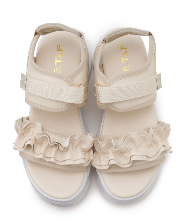 シーエス ティーアンドピー csT&P 厚底フリルスポサン （ホワイト(001)） ホワイト(001)