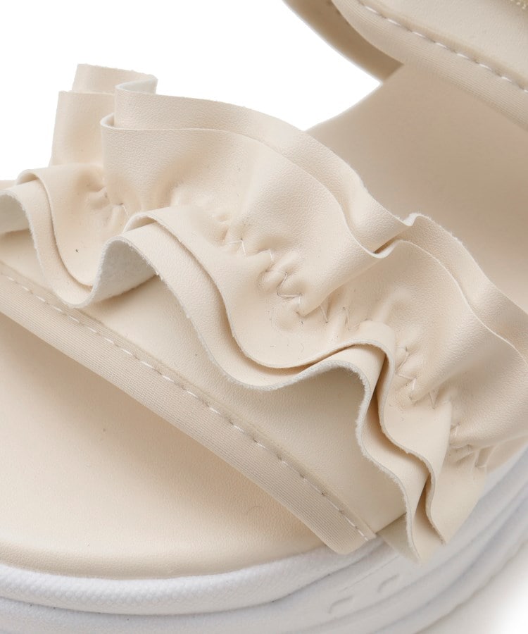 シーエス ティーアンドピー csT&P 厚底フリルスポサン （ホワイト(001)） ホワイト(001)