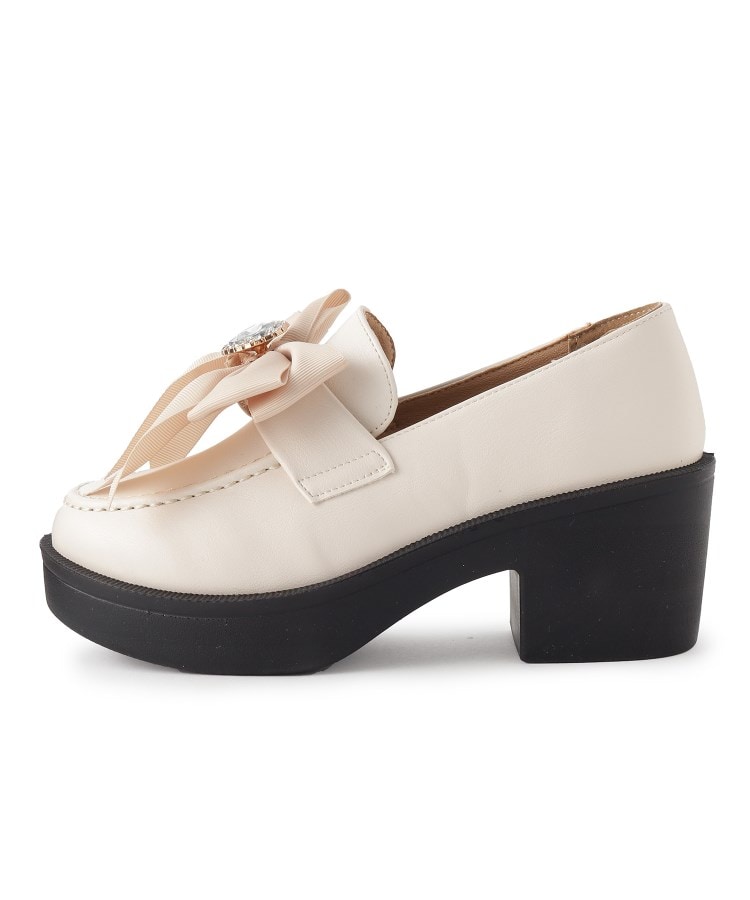 シーエス ティーアンドピー csT&P 2WAYガーリーリボンボリュームローファー （アイボリー(004)） アイボリー(004)