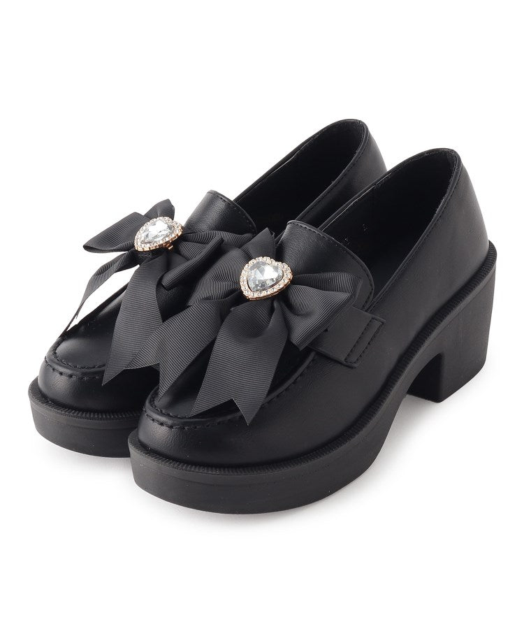 シーエス ティーアンドピー csT&P 2WAYガーリーリボンボリュームローファー （ブラック(019)） ブラック(019)