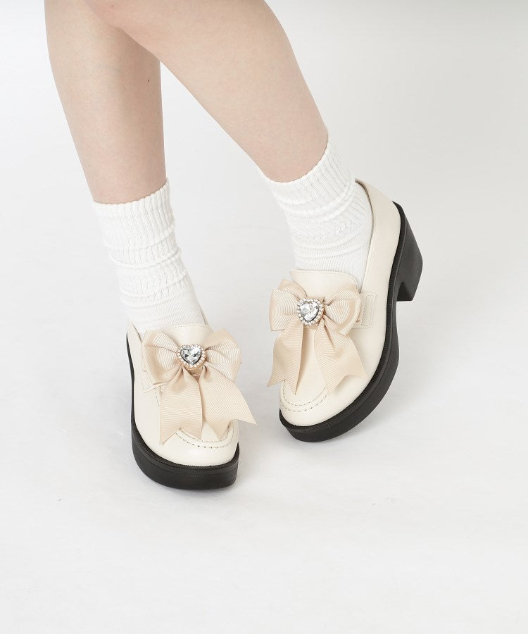 シーエス ティーアンドピー csT&P 2WAYガーリーリボンボリュームローファー （ブラック(219)） ブラック(219)