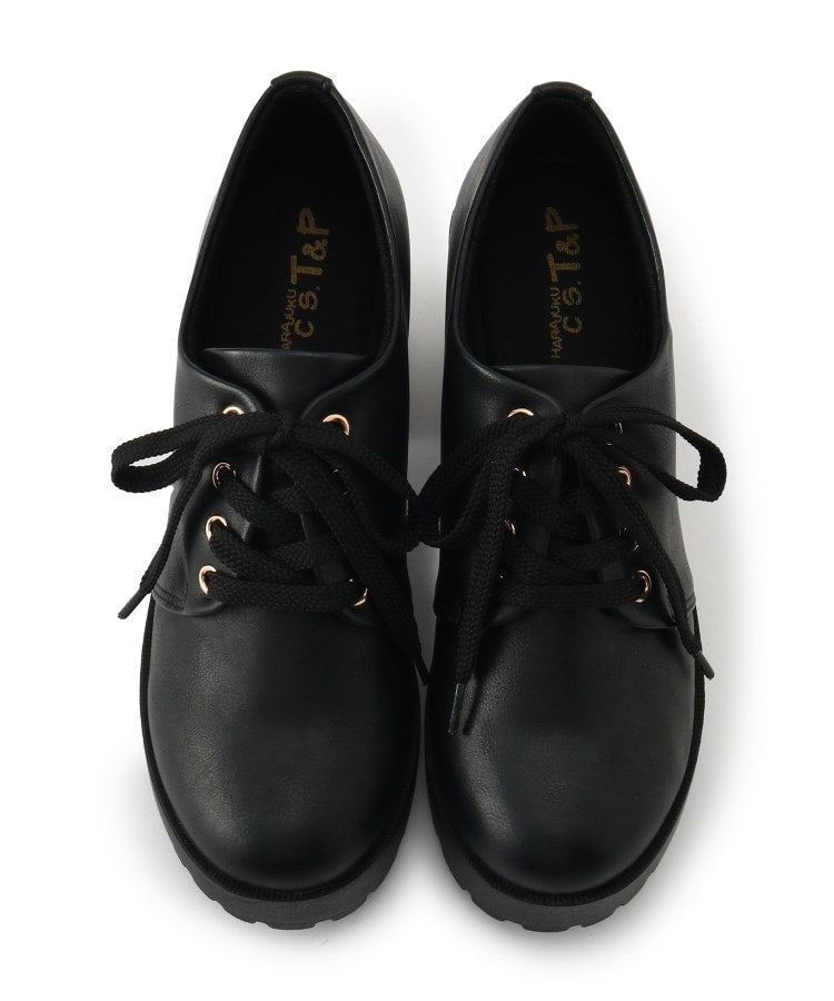 シーエス ティーアンドピー csT&P 厚底レースアップパンプス （ホワイト(001)） ホワイト(001)