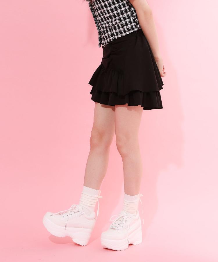 シーエス ティーアンドピー csT&P ＼脱ぎ履きしやすい／ファスナー付厚底スニーカー （ブラック(019)） ブラック(019)