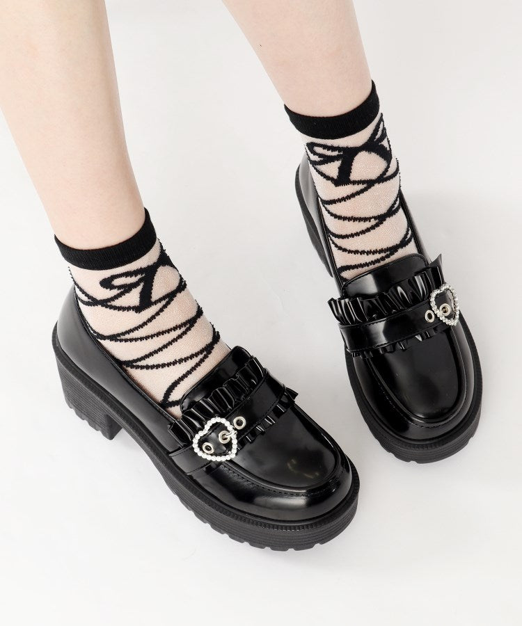 シーエス ティーアンドピー csT&P 厚底 ハート付きローファー （ブラック(219)） ブラック(219)