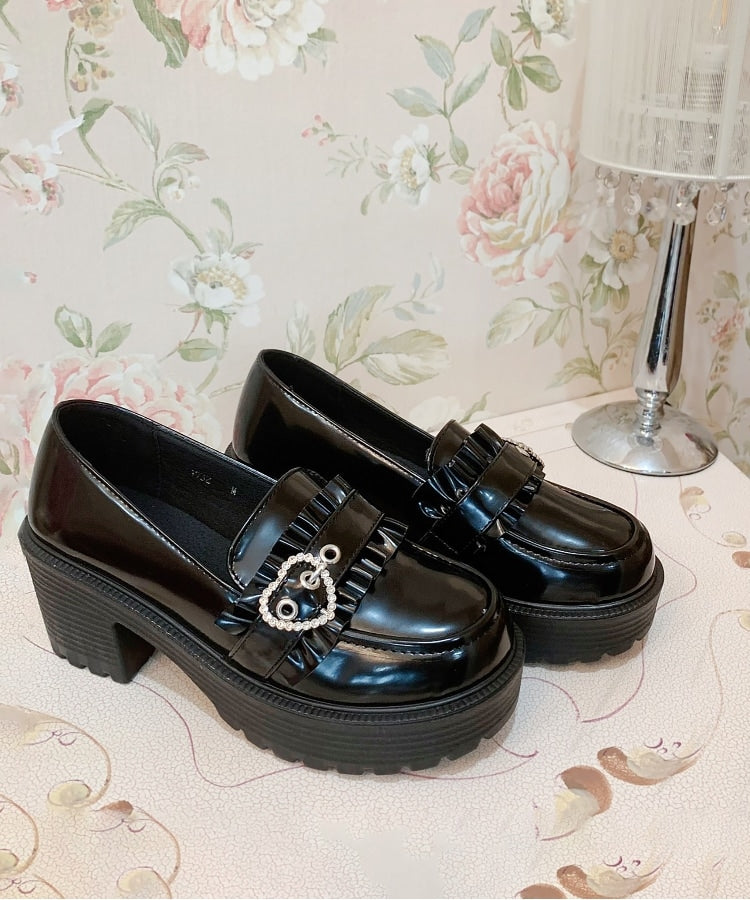 シーエス ティーアンドピー csT&P 厚底 ハート付きローファー （ブラック(219)） ブラック(219)