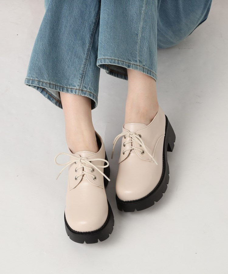 シーエス ティーアンドピー csT&P ＼抗菌・消臭／レースアップオックスフォードパンプス （ブラックスム-ス(919)） ブラックスム-ス(919)