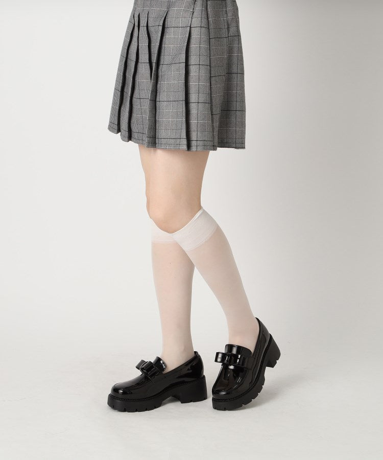 シーエス ティーアンドピー csT&P ＼抗菌・消臭／リボン付きローファーパンプス （ブラック(919)） ブラック(919)