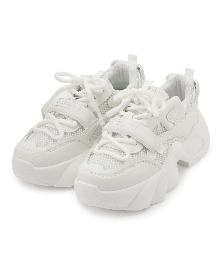 シーエス ティーアンドピー csT&P ボリューム紐厚底スニーカー （ホワイト(001)） ホワイト(001)