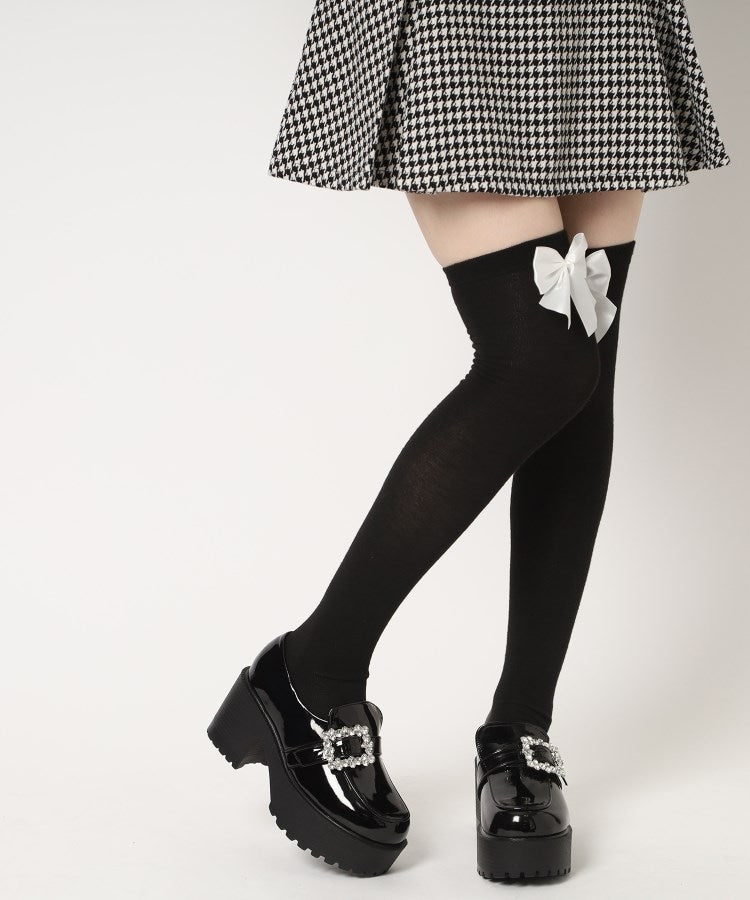 シーエス ティーアンドピー csT&P 厚底キラキラストーンバックル ローファーパンプス （ブラック(219)） ブラック(219)