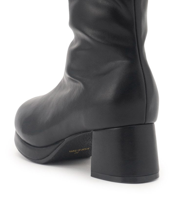 シーエス ティーアンドピー csT&P 夢見るリボン付きロングブーツ厚底 （ブラウン(143)） ブラウン(143)