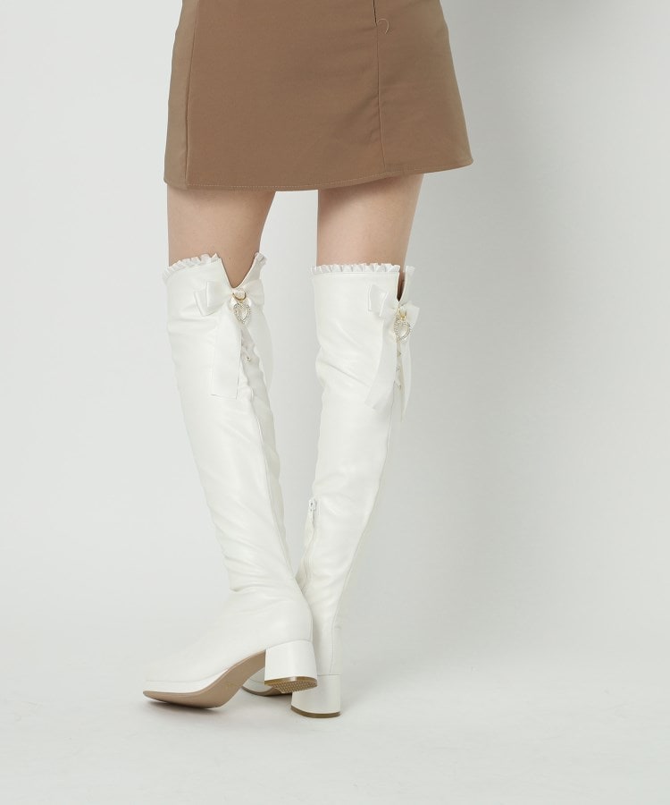 シーエス ティーアンドピー csT&P 夢見るリボン付きロングブーツ厚底 （ブラウン(143)） ブラウン(143)