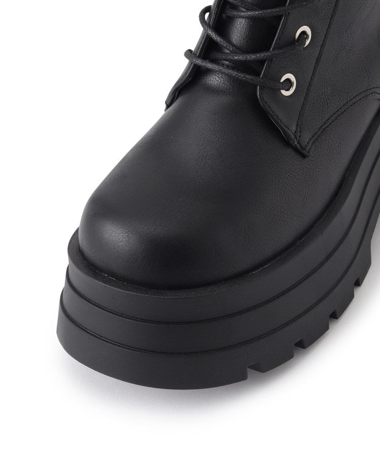 シーエス ティーアンドピー csT&P 厚底3段ソールチェーン付き ベルト付きレースアップブーツ （ホワイト(001)） ホワイト(001)