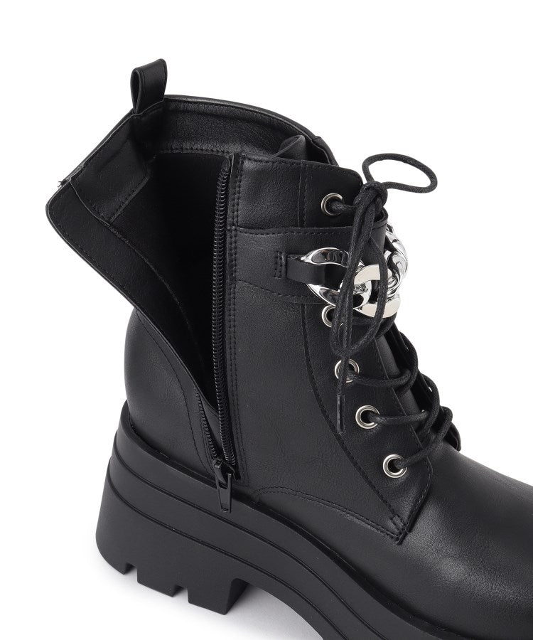 シーエス ティーアンドピー csT&P 厚底3段ソールチェーン付き ベルト付きレースアップブーツ （ホワイト(001)） ホワイト(001)