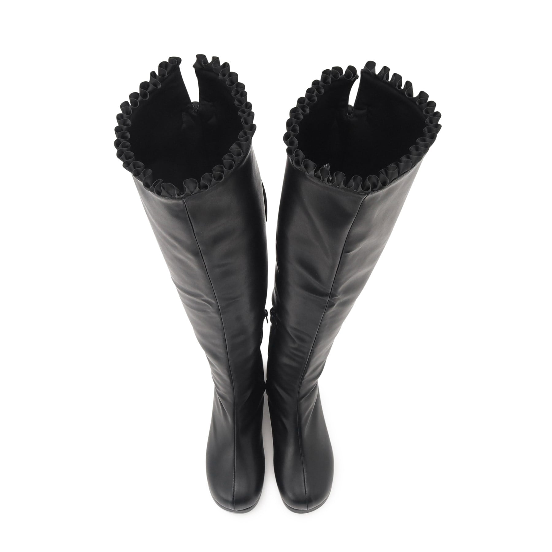 CS T&P Dreamy Ribbon Long Boots with Thick Sole