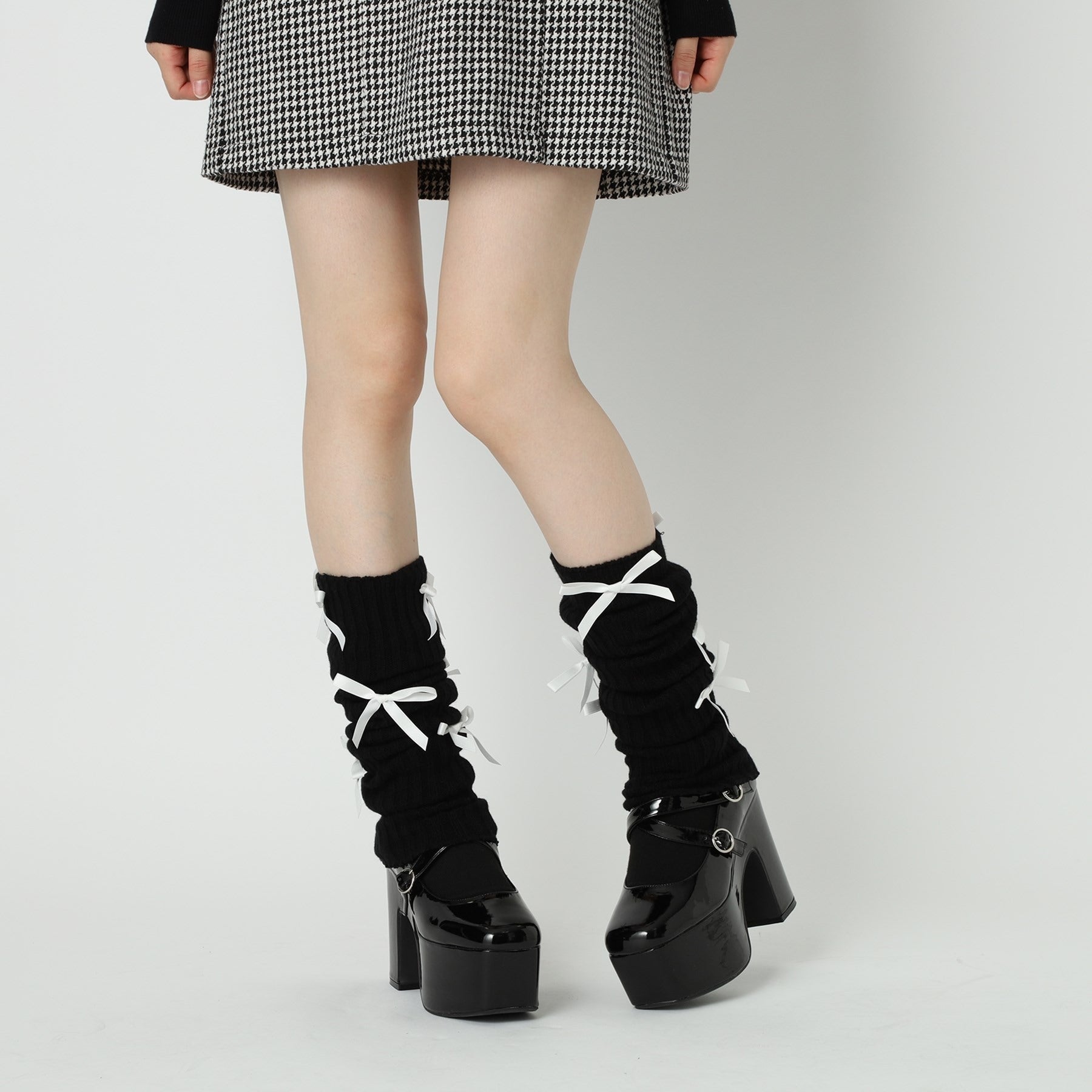 シーエス ティーアンドピー csT&P 厚底スクウェアリボン付き2WAYパンプス （ブラック(219)） ブラック(219)