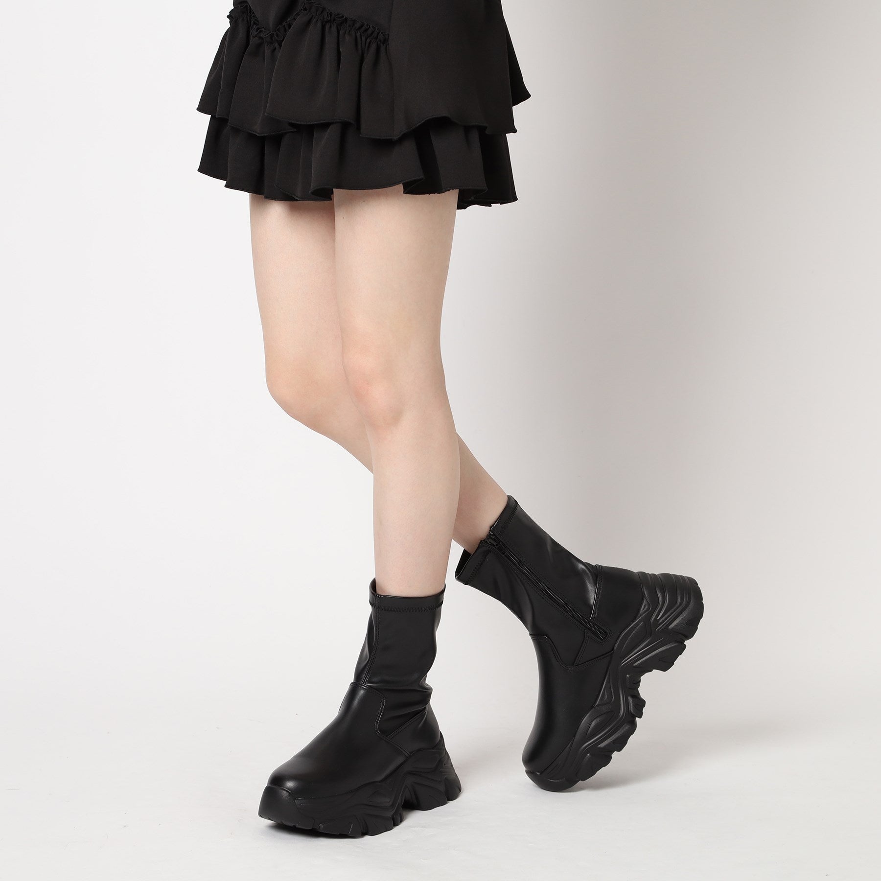 シーエス ティーアンドピー csT&P 厚底スニーカー底ブーツ （ブラック(019)） ブラック(019)