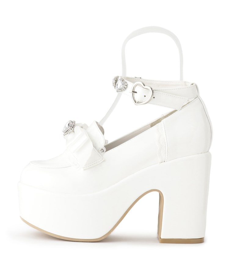 シーエス ティーアンドピー csT&P 厚底リボン付き3WAYキラキラパンプス （ブラック(019)） ブラック(019)