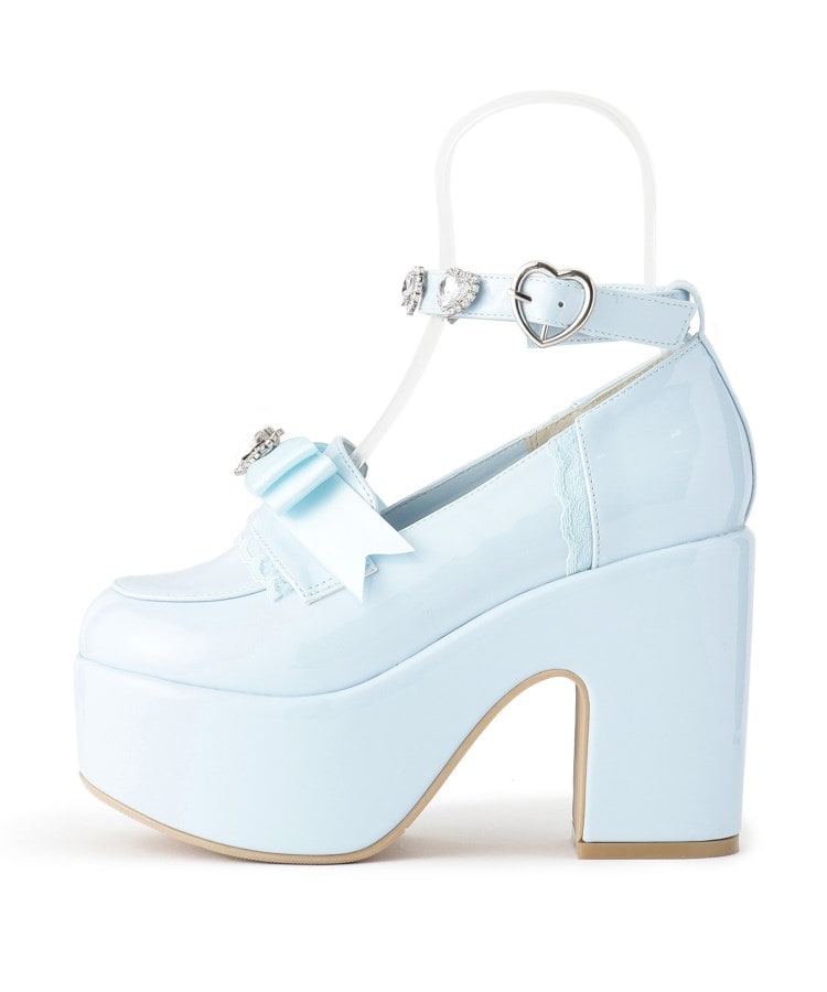 シーエス ティーアンドピー csT&P 厚底リボン付き3WAYキラキラパンプス （ブラック(019)） ブラック(019)