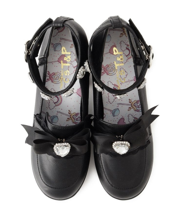 シーエス ティーアンドピー csT&P 厚底リボン付き3WAYキラキラパンプス （ブラック(019)） ブラック(019)