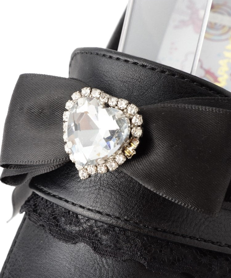 シーエス ティーアンドピー csT&P 厚底リボン付き3WAYキラキラパンプス （ブラック(019)） ブラック(019)