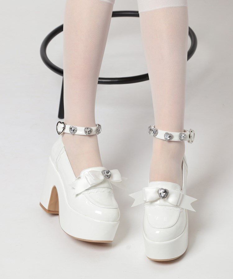 シーエス ティーアンドピー csT&P 厚底リボン付き3WAYキラキラパンプス （ブラック(019)） ブラック(019)