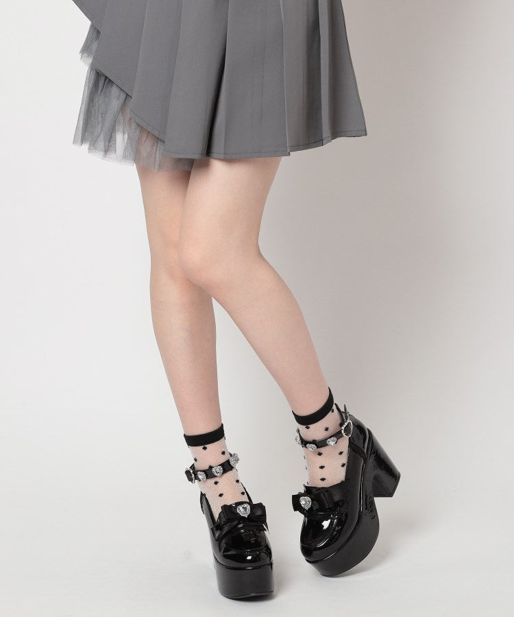 シーエス ティーアンドピー csT&P 厚底リボン付き3WAYキラキラパンプス （ブラック(019)） ブラック(019)