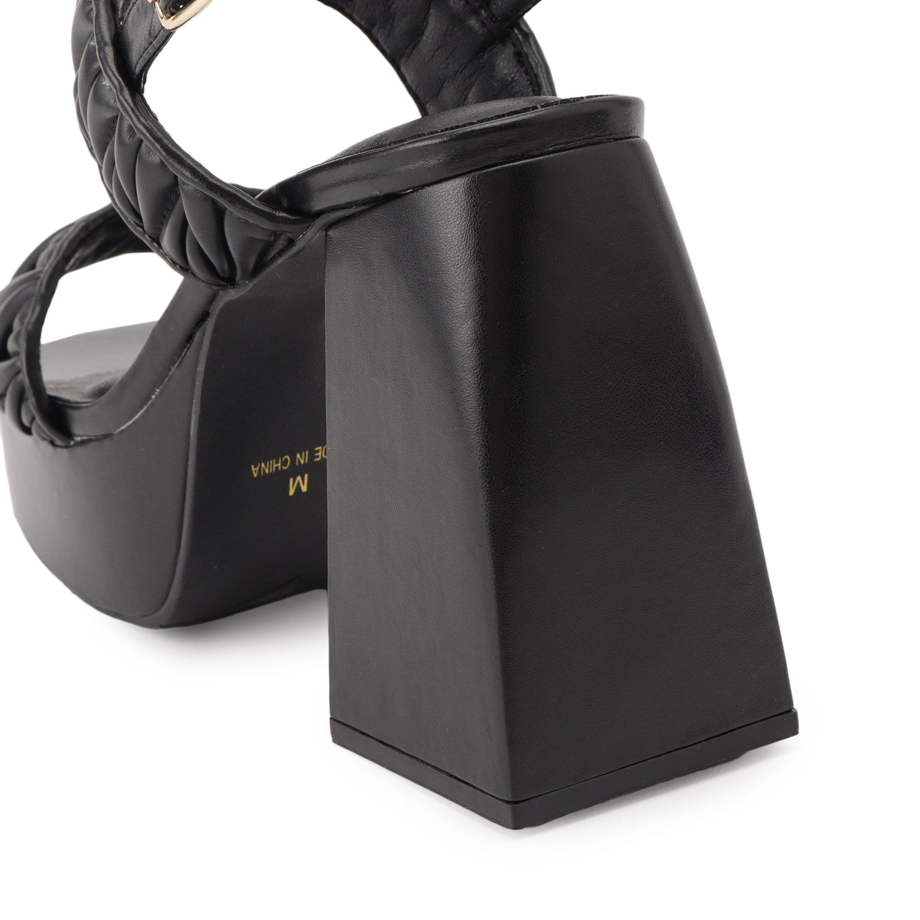 シーエス ティーアンドピー csT&P ギャザーダブルベルト チャンキーヒールサンダル （ホワイト(001)） ホワイト(001)