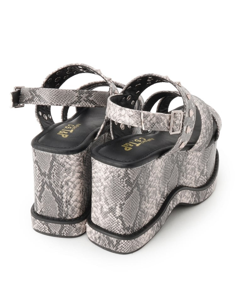 シーエス ティーアンドピー csT&P 厚底スタッズ付きサンダル （ブラック(019)） ブラック(019)