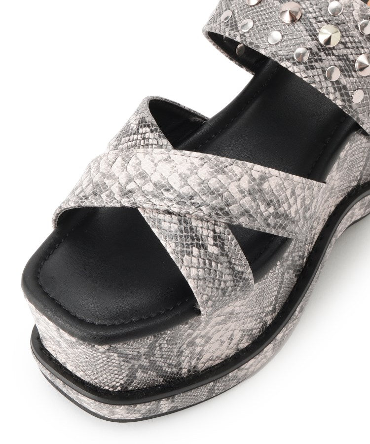 シーエス ティーアンドピー csT&P 厚底スタッズ付きサンダル （ブラック(019)） ブラック(019)