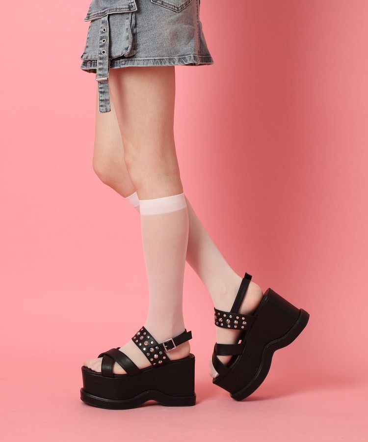 シーエス ティーアンドピー csT&P 厚底スタッズ付きサンダル （ブラック(019)） ブラック(019)