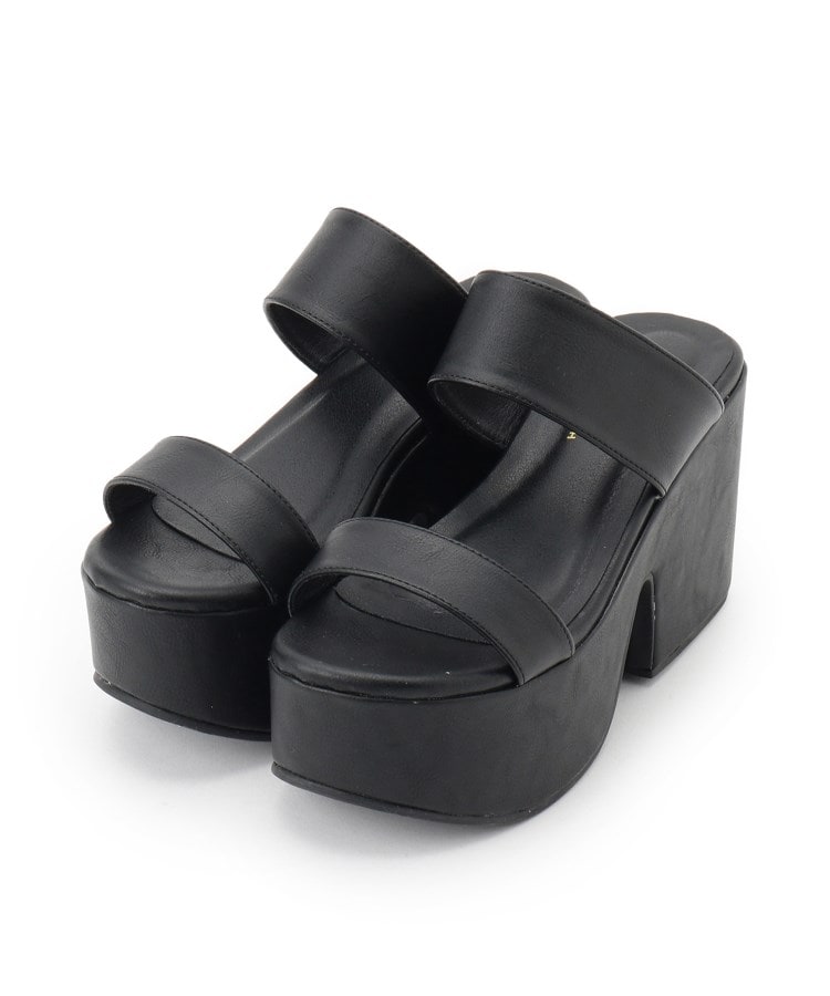 シーエス ティーアンドピー csT&P 厚底ダブルベルトサンダル （ブラック(019)） ブラック(019)