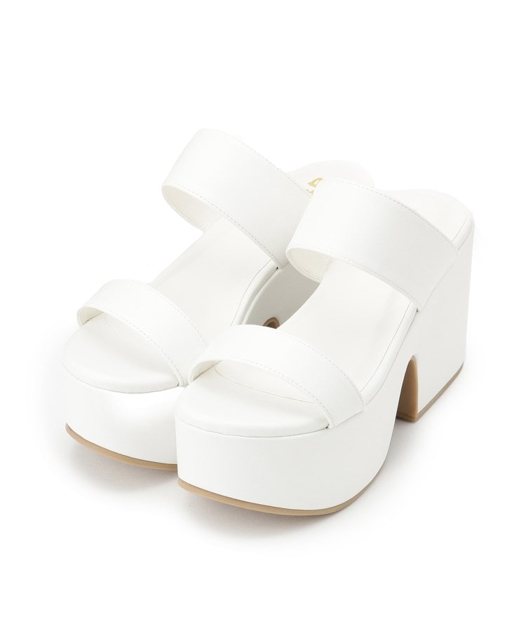 シーエス ティーアンドピー csT&P 厚底ダブルベルトサンダル （ホワイト(001)） ホワイト(001)