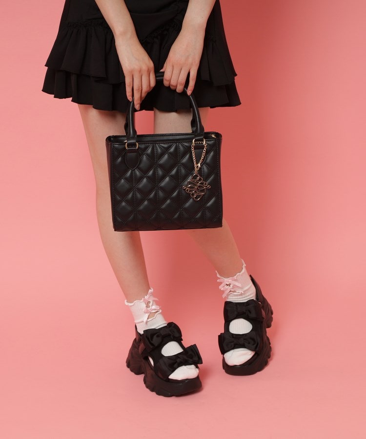 シーエス ティーアンドピー csT&P 厚底ダブルリボンサンダル （パープル(083)） パープル(083)