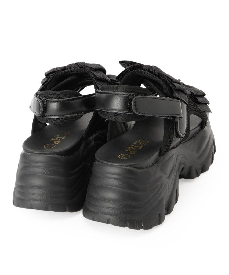 シーエス ティーアンドピー csT&P 厚底ダブルリボンサンダル （パープル(083)） パープル(083)